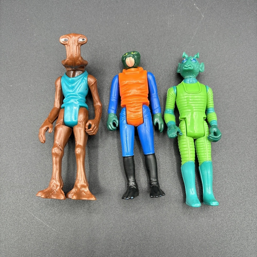 Vtg Kenner Star Wars Cantina Lot Greedo Hammerhead Walrus Man Loose 1978